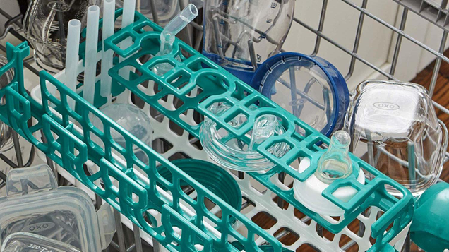 OXO’s Tot Dishwasher Basket is long enough to hold lots of items, and is perfectly sized for reusable Keurig filters.
